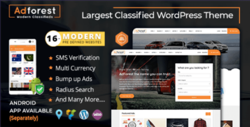 AdForest (v5.1.2) Classified Ads WordPress Theme