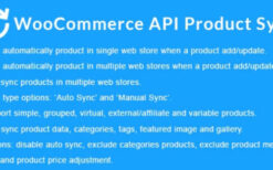 woocommerce apı product sync with multiple woocommerce stores (shops) v2.9.0