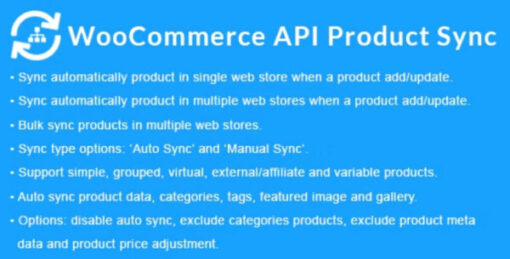 woocommerce apı product sync with multiple woocommerce stores (shops) v2.9.0