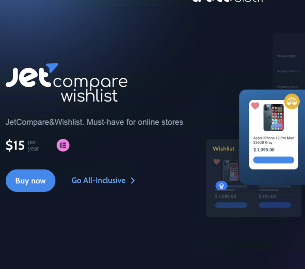 JetCompare&Wishlist. Must-have for online stores