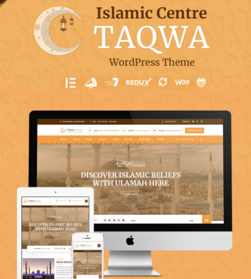 Taqwa v2.0 Islamic Center WordPress Theme