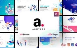 agmycoo v2.3 ısometric startup creative digital agency wordpress theme