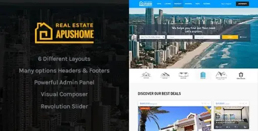 ApusHome v1.7.11 Real Estate WordPress Theme