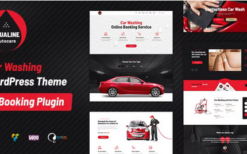 Aqualine (v1.2.2) Car Washing Service with Booking System WordPress Theme