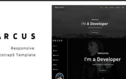 Arcus (v1.0) Personal Portfolio Bootstrap HTML Template