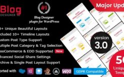 Blog Designer PRO for WordPress v3.4.6