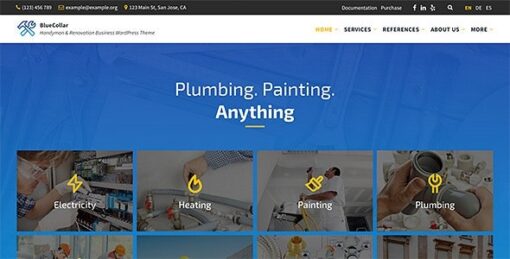 BlueCollar (v2.7.10) Handyman & Renovation Business WP Theme