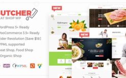 Butcher - Meat, Organic Shop Woocommerce WordPress Theme