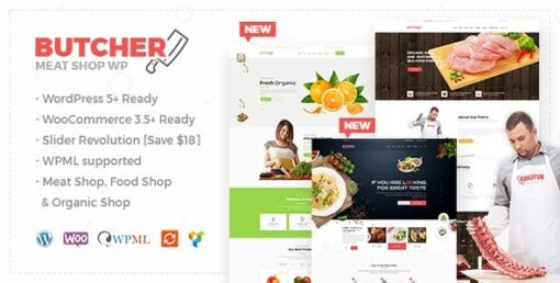 Butcher - Meat, Organic Shop Woocommerce WordPress Theme