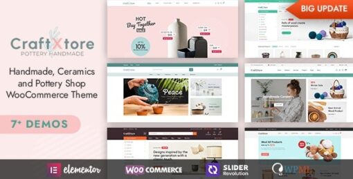 CraftXtore v1.5 Handmade, Ceramics and Pottery Shop WooCommerce Theme