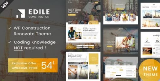 Edile v1.9 Construction WordPress Theme