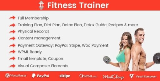 fitness trainer (v1.6.7) training membership plugin