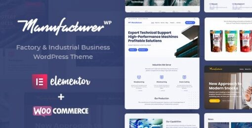 Manufacturer - Factory and Industrial WordPress Theme