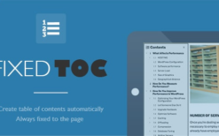 Fixed TOC - table of contents for WordPress Plugin