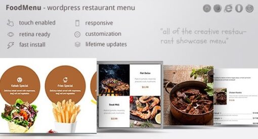 foodmenu .1.20 wp creative restaurant menu showcase woocommerce
