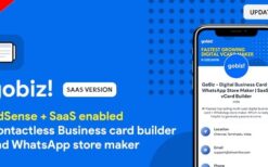 GoBiz - Digital Business Card + WhatsApp Store Maker |SaaS |Card Builder