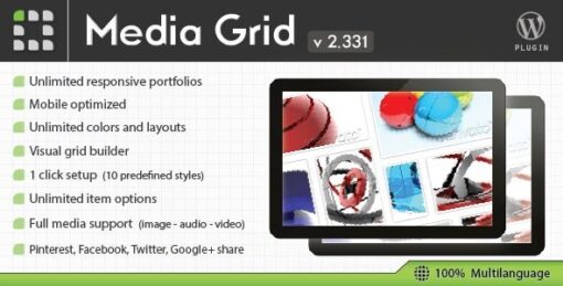 Media Grid (v7.7.1) WordPress Responsive Portfolio
