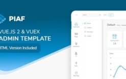 Piaf v5.2.2 Vue Admin Template