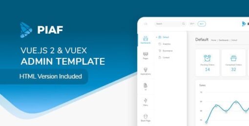 Piaf v5.2.2 Vue Admin Template