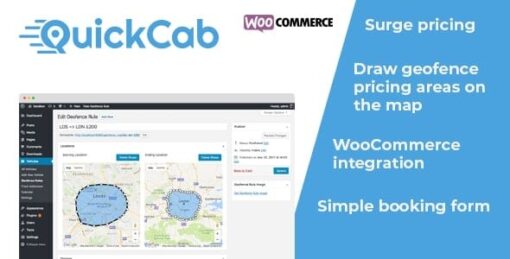 quickcab v1.3.1 woocommerce taxi booking pluginQuickCab v1.3.1 WooCommerce Taxi Booking Plugin