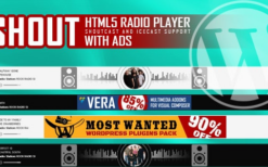 SHOUT v3.3 HTML5 Radio Player With Ads – ShoutCast and IceCast Support – WordPress Plugin
