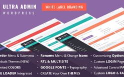 Ultra WordPress Admin Theme