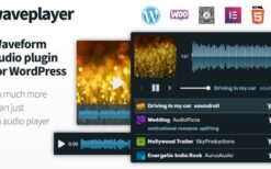 WavePlayer (v3.7.1) WordPress Audio Player with Waveform and Playlist