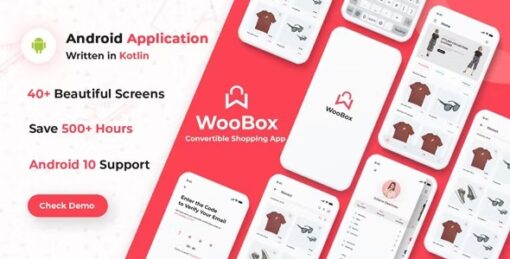 WooBox v23.0 WooCommerce Android App E-commerce Full Mobile App + kotlin
