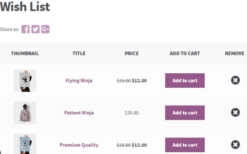 WooCommerce Wishlists v2.3.1