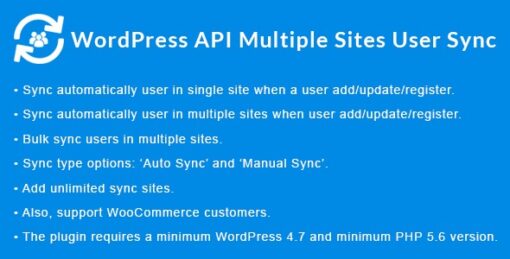 [] WordPress API Multiple Sites User Sync
