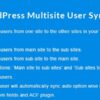 WordPress Multisite User Sync Unsync v2.1.8