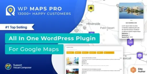 WordPress Plugin for Google Maps v5.7.2 WP MAPS PRO