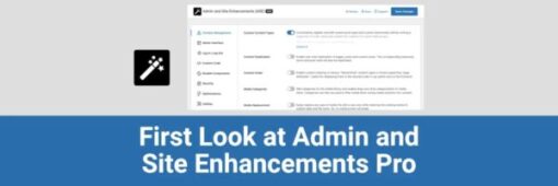 admin and site enhancements (ase) pro v6.9.6.2Admin and Site Enhancements (ASE) Pro v6.9.6.2