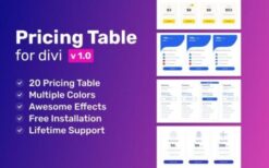 advanced pricing table for divi v1.0.4