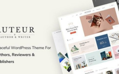 auteur (v6.9) wordpress theme for authors and publishers