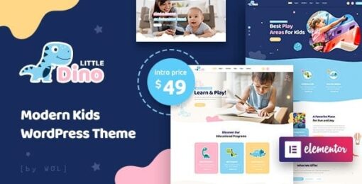 littledino (v1.2.9) modern kids wordpress themeLittledino (v1.2.9) Modern Kids WordPress Theme