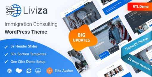 liviza v3.4 ımmigration consulting wordpress themeLiviza v3.4 Immigration Consulting WordPress Theme