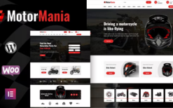 motormania v1.1.1 motorcycle accessories woocommerce theme