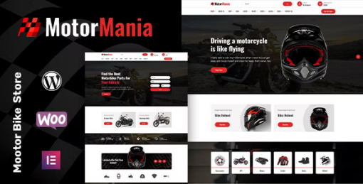 motormania v1.1.1 motorcycle accessories woocommerce theme