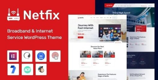 netfix (v1.2.0) broadband ınternet services wordpress themeNetfix (v1.2.0) Broadband & Internet Services WordPress Theme