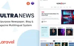 ultranews (v3.2.1) laravel newspaper, blog and magazine multilingual systemUltraNews (v3.2.1) Laravel Newspaper, Blog and Magazine Multilingual System