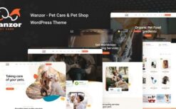 wanzor v1.1.7 pet wordpress themeWanzor v1.1.7 Pet WordPress Theme