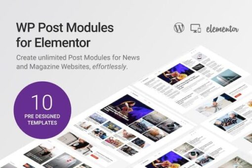 wp post modules for elementor (v2.5.0)WP Post Modules for Elementor (v2.5.0)