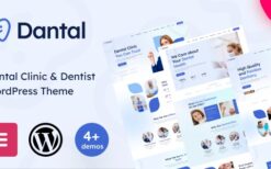 dantal v1.02 dental clinic dentist wordpress theme