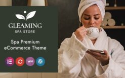 gleaming v3.0.0 spa and beauty woocommerce theme