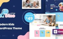 littledino (v1.2.9) modern kids wordpress themeLittledino (v1.2.9) Modern Kids WordPress Theme