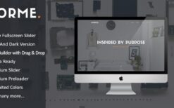Horme Clean One Page WordPress Theme