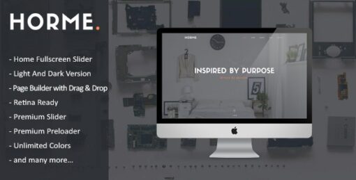 Horme Clean One Page WordPress Theme