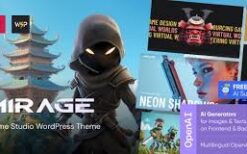 Mirage v1.0 Game Studio WordPress Theme