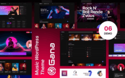 Gana (v1.0.3) Music and Event WordPress Theme